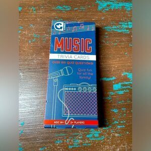 Ginger Fox MUSIC TRIVIA CARDS Quiz Game. 2+ People. Ages 14+. BRAND NEW.